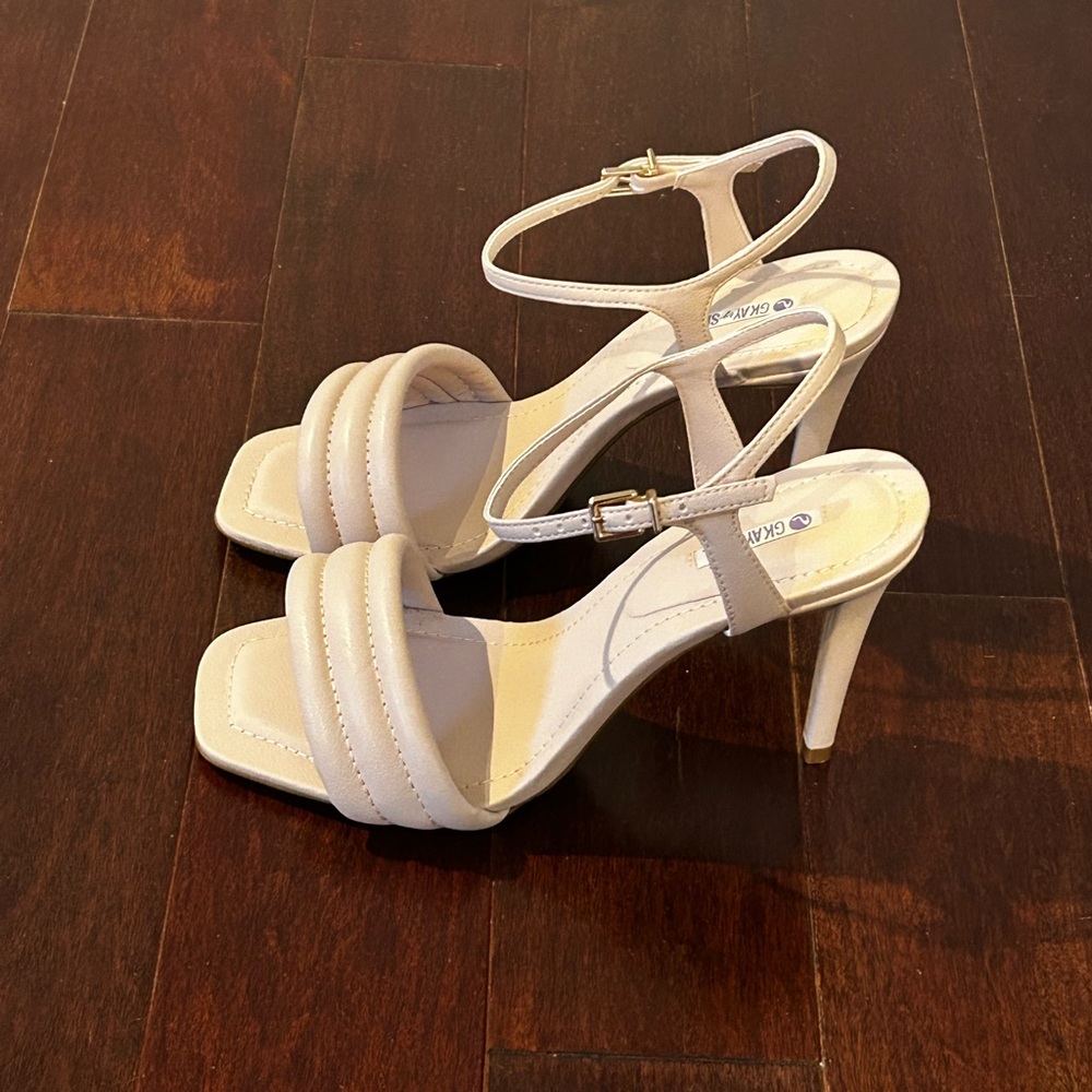 Stiletto ankle strap heels